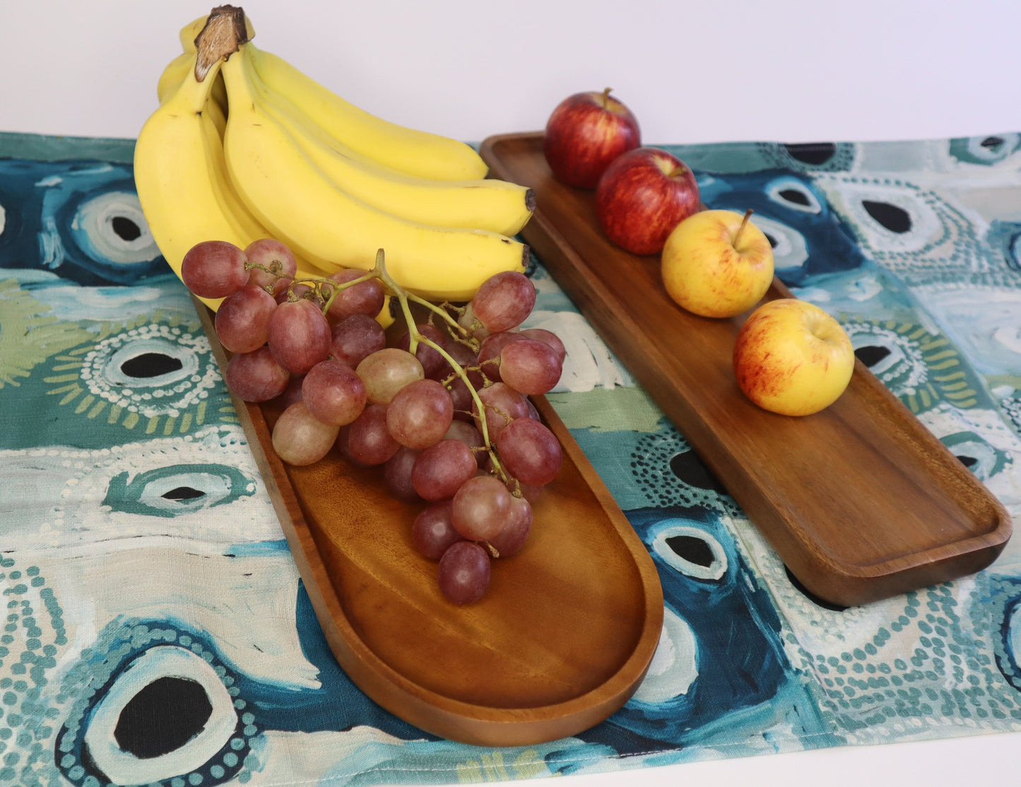 Premium Firwood Wooden Ellipse Plate 45cm x 15cm x 2cm