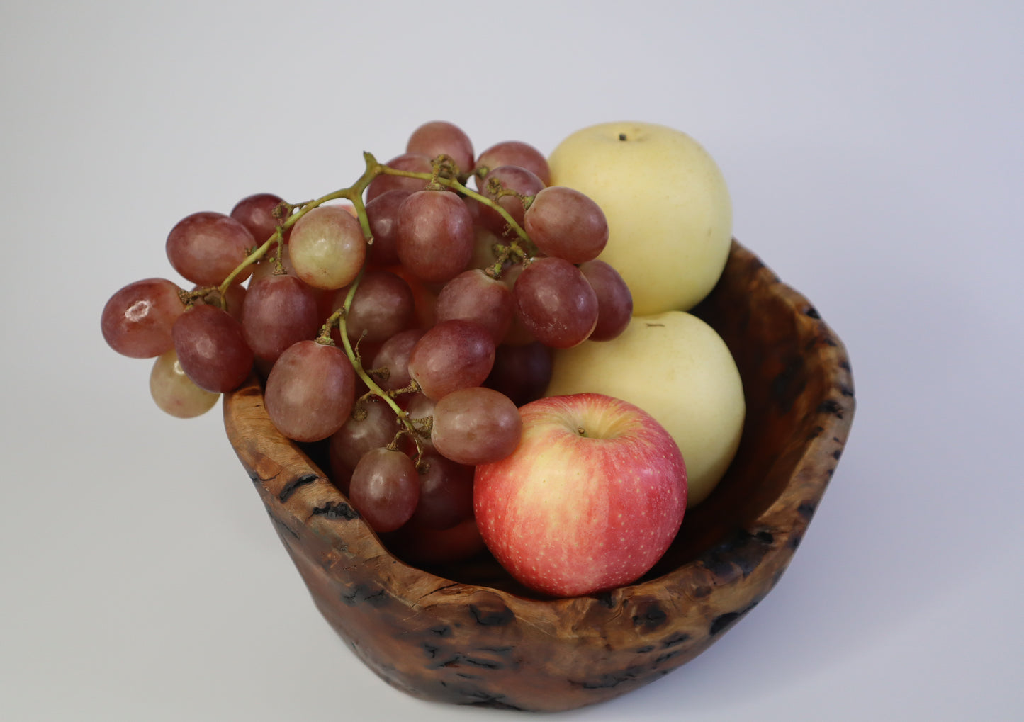 Premium Date Wood Wooden Cradle Serving Bowl 28cm x 24cm x 18cm