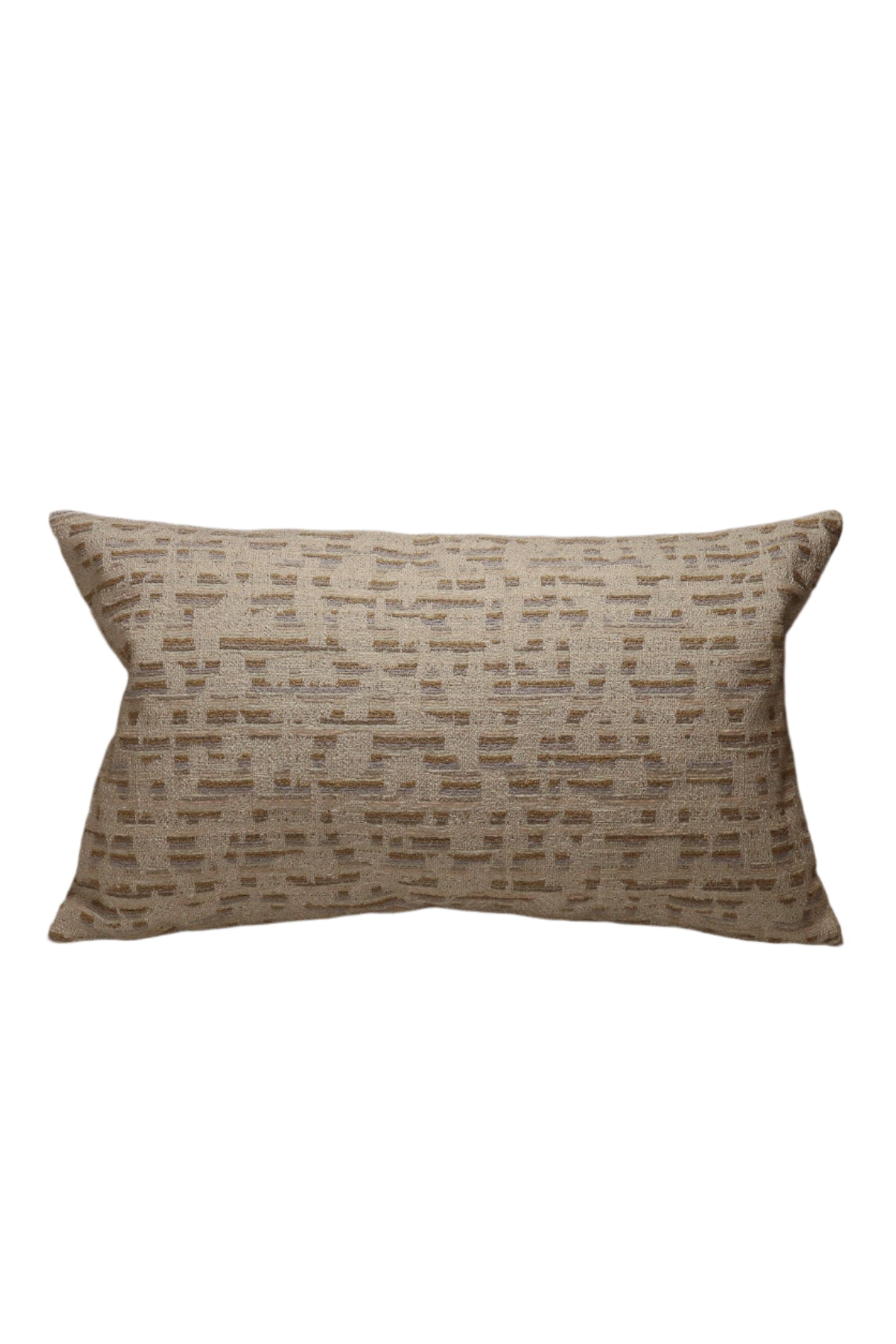 Velvet Checks Lumbar Cushion 50cm x 28cm