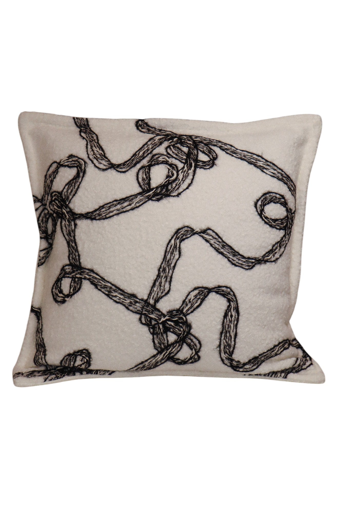 Plush Embroidered Cushion 50cm x 50cm