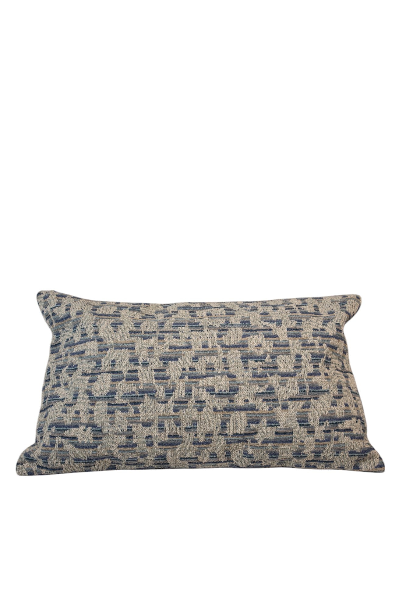 Velvet Checks Lumbar Cushion 50cm x 28cm