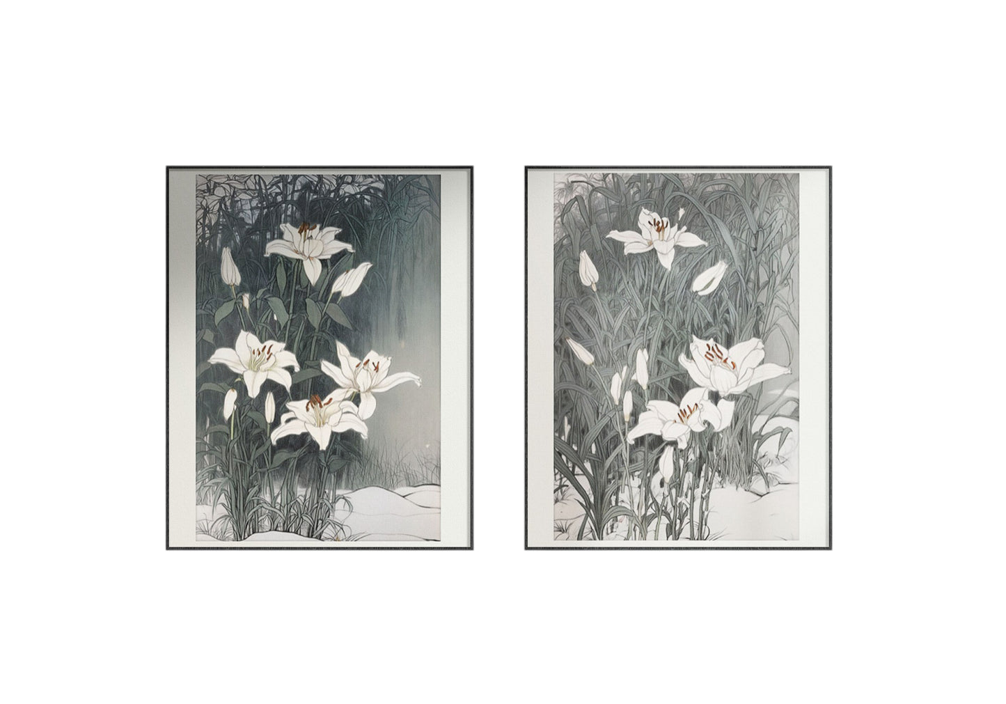 Wall Art Prints 22cm × 29cm Textured Art Paper Fine Art Inkjet Printing - Whispers of the Lilies