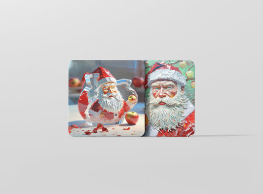 Square Coasters - Santa’s Apple Magic
